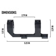 thumbnail image 2 of Monstrum Ultra Series Precision Offset Picatinny Scope Mount | 1 inch | 0 MOA, 2 of 8