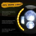 thumbnail image 4 of For Royal Enfield Himalayan 2018-2022 7" inch LED Projector Headlight Halo DRL, 4 of 6