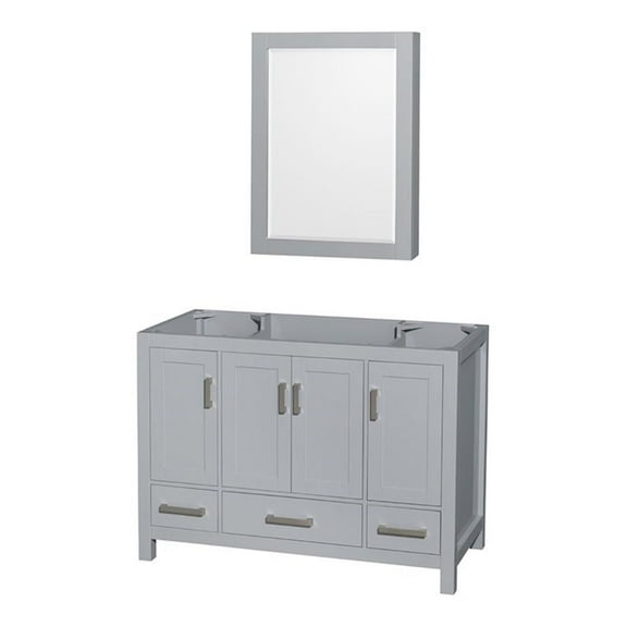 Wyndham Collection Wcs141448s-Qtz-Unsmed Sheffield 48" Free Standing Single Basin Vanity