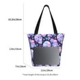 thumbnail image 3 of Salouo crystal Skull flower for Shoppers Tote for Women Foldable Handbags with Big Capacity Casual One-Shoulder Shopping Bag Hobo Bags Fit for Office/Shopping/Park, 3 of 6