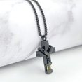 thumbnail image 2 of Birthstones Urn Necklaces for Ashes Cross Cremation Pendant Urns for Human Ashes Memorial Keepsake Locket Jewelry, 2 of 8