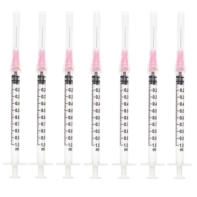 Jeringa VIDDEL, 1 ml/cc, 29 G, 13 mm, Luer Lock Industrial, 30 unidades