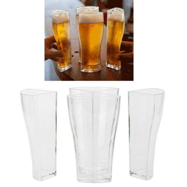 Taza De Cristal De Cerveza 4 En 1, Copa De Vino Acrílica Transparente Para Bar, Club, Suministros Para Fiestas