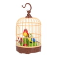 thumbnail image 1 of BRIGHTFUFU Jaula de pájaros con sonido de inducción activado por voz para niños. Pájaros que cantan y revolotean. Sonidos y movimientos realistas para niños pequeños y niños., 1 of 7