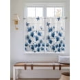 thumbnail image 2 of Navy Blue Floral Living Room Curtains 2 Panel, Spring Flowers Butterflies Wooden Cafe Window Treatment, Farmhouse Bedroom Bathroom Kitchen Curtains Drapes 104"x54", 2 of 6
