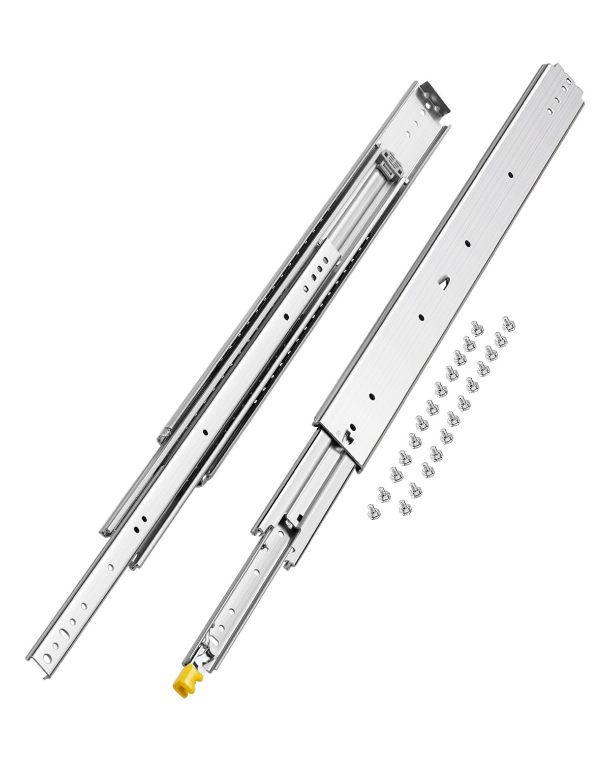 Blum 563H5330Bx2 Tandem Plus Blumotion Drawer Runner Pair - Silver Nickel Finish, For Face Frame Cabinets (Pack Of 2)