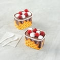 thumbnail image 4 of Coppetta 12 Ounce Dessert Cups, 200 Greaseproof Ice Cream Cups - Lids Sold Separately, For Hot And Cold Foods, Chocolate Drizzle Paper Yogurt Bowls, Disposable, Sturdy - Restaurantware, 4 of 4