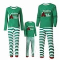 thumbnail image 2 of iHapHap Matching Family Christmas PJs Cotton Blend Long Sleeve Stripe Loungewear, Men L, 2 of 6