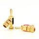 thumbnail image 3 of Conectores Banana de Cobre Chapados en Oro Yuxing Forma de Y para Cable de Altavoz Dorado Negro Rojo, 3 of 5