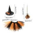 thumbnail image 2 of Wovilon Halloween Decor Halloween Carnival Party COS Witch Dress Up Children's Witch Makeup Decoration, 2 of 4