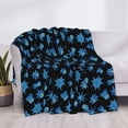 thumbnail image 3 of Yiaed Blue Octopus Print Blanket Throw Blanket Soft Cozy Flannel Blanket for Home Bed Sofa Couch Chair-40"x30", 3 of 6