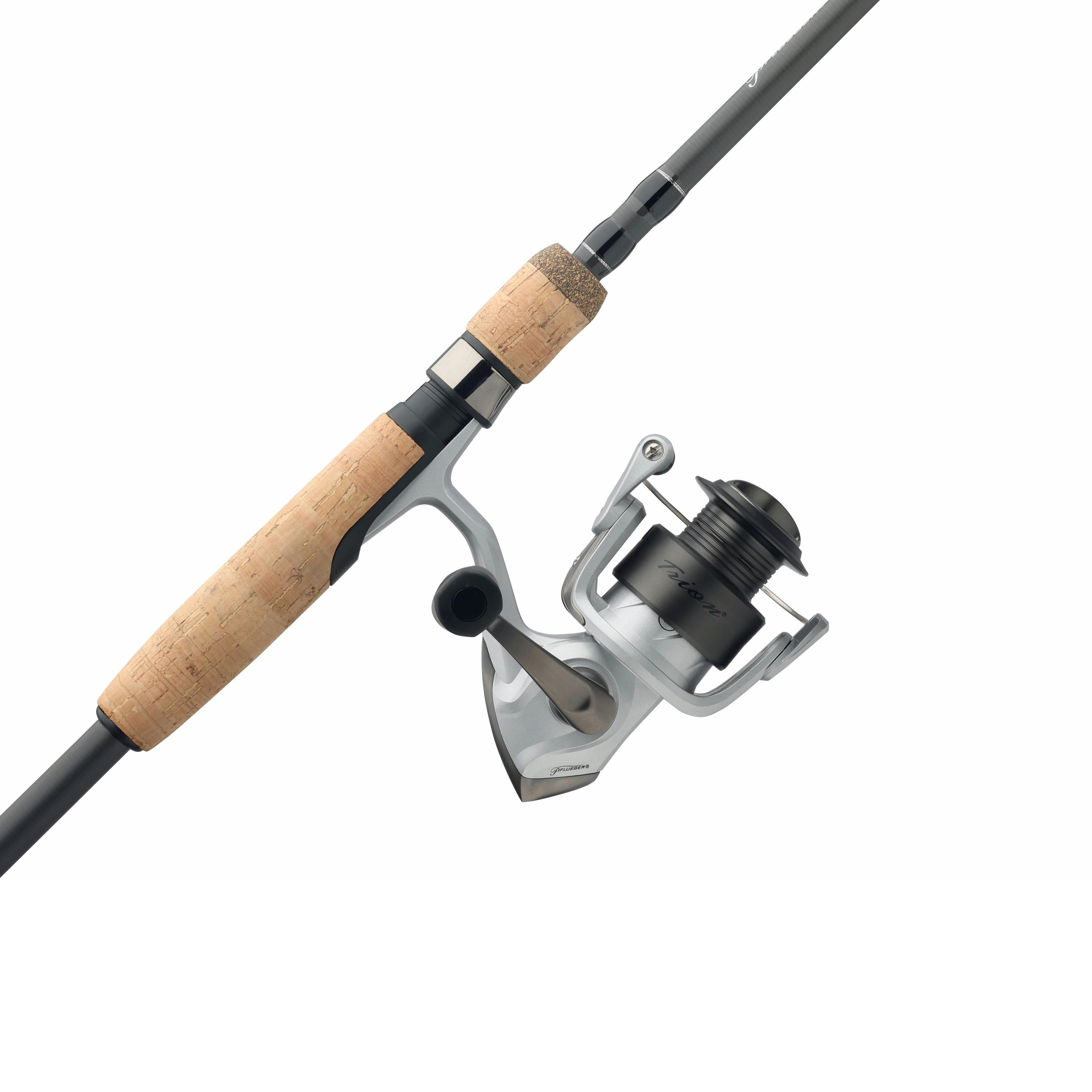 Pflueger Trion Spinning Fishing Combo, 6'6" Medium Rod, 3000 Size Reel
