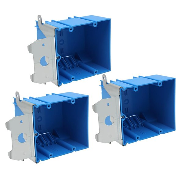 Caja eléctrica XGGYA PVC azul ajustable, 34 ml, 2 canales