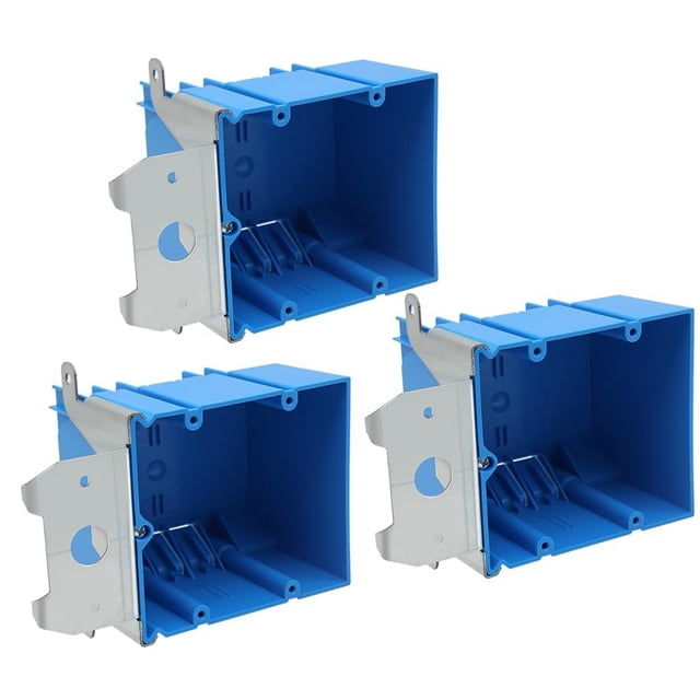 Caja eléctrica XGGYA PVC azul ajustable, 34 ml, 2 canales