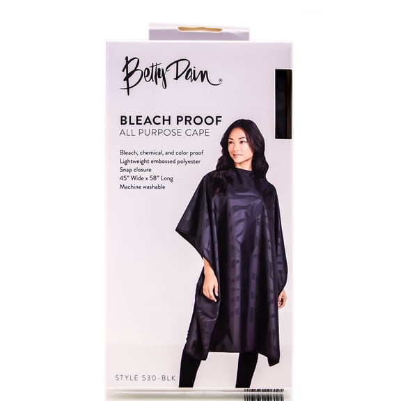 Betty Dain Bleach Proof All Purpose Cape - Black
