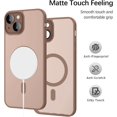 thumbnail image 4 of AIR-iPhone 14 Case Compatible with MagSafe, Phone Case iPhone 14 Magnetic Slim Thin Translucent Matte Back Shockproof Anti-Yellow Protective Cover Case for iPhone 14 Brown, 4 of 4