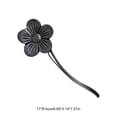 thumbnail image 3 of Linnome Vintage Flower Shaped Curtain Tiebacks Resin Magnetic Drapery Holdbacks with Strong Magnets and Rope No Drill Decorative Window Curtain Holders 6.69x3.15in, 3 of 6