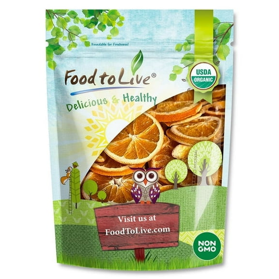 Organic Dry Orange Slices, 3 Ounces– Vegan, Kosher, Bulk – by Food to Live