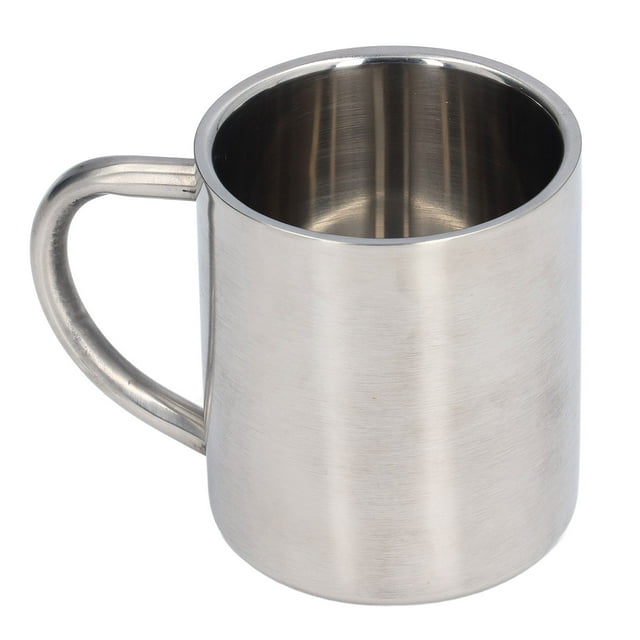 Stainless Steel Tea Cup, 220ML Cup Easy To Clean Exquisite With Handle For Children For Student For Office