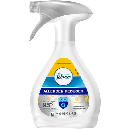 Febreze Fabric Refresher Allergen Reducer Clean Splash Air Freshener, 16.9 fl oz