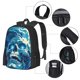 thumbnail image 2 of Easygdp Abstract Blue Skull Mochila de Gran Capacidad Minimalista Ideal para Escuela, Viajes y Uso Diario, 2 of 6