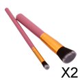 thumbnail image 1 of Juego de Brochas de Maquillaje 2x 2 Piezas para Mezclar Sombra de Ojos Cosmética, 1 of 7