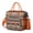 Orange-33, variant on Large Insulated Tote Bag with Bengal Tiger Print - Leakproof Cooler Bag for Office & Outdoor, Multi-Pocket Waterproof Thermal Lunch Tote with Jungle Stripes Design