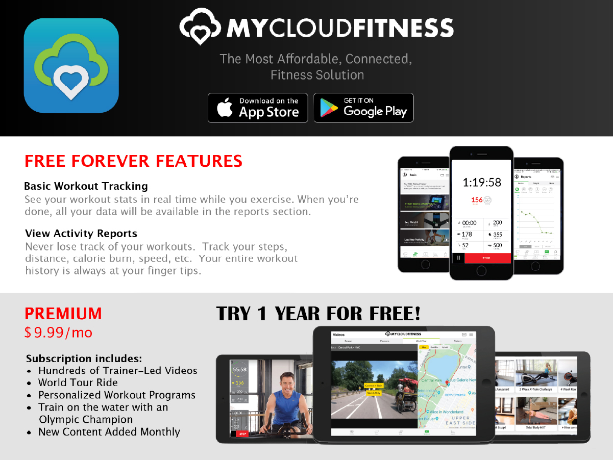Progear Easy "Step Thru" Magnetic Recumbent Exercise Bike and Mycloudfitness App - image 5 of 5