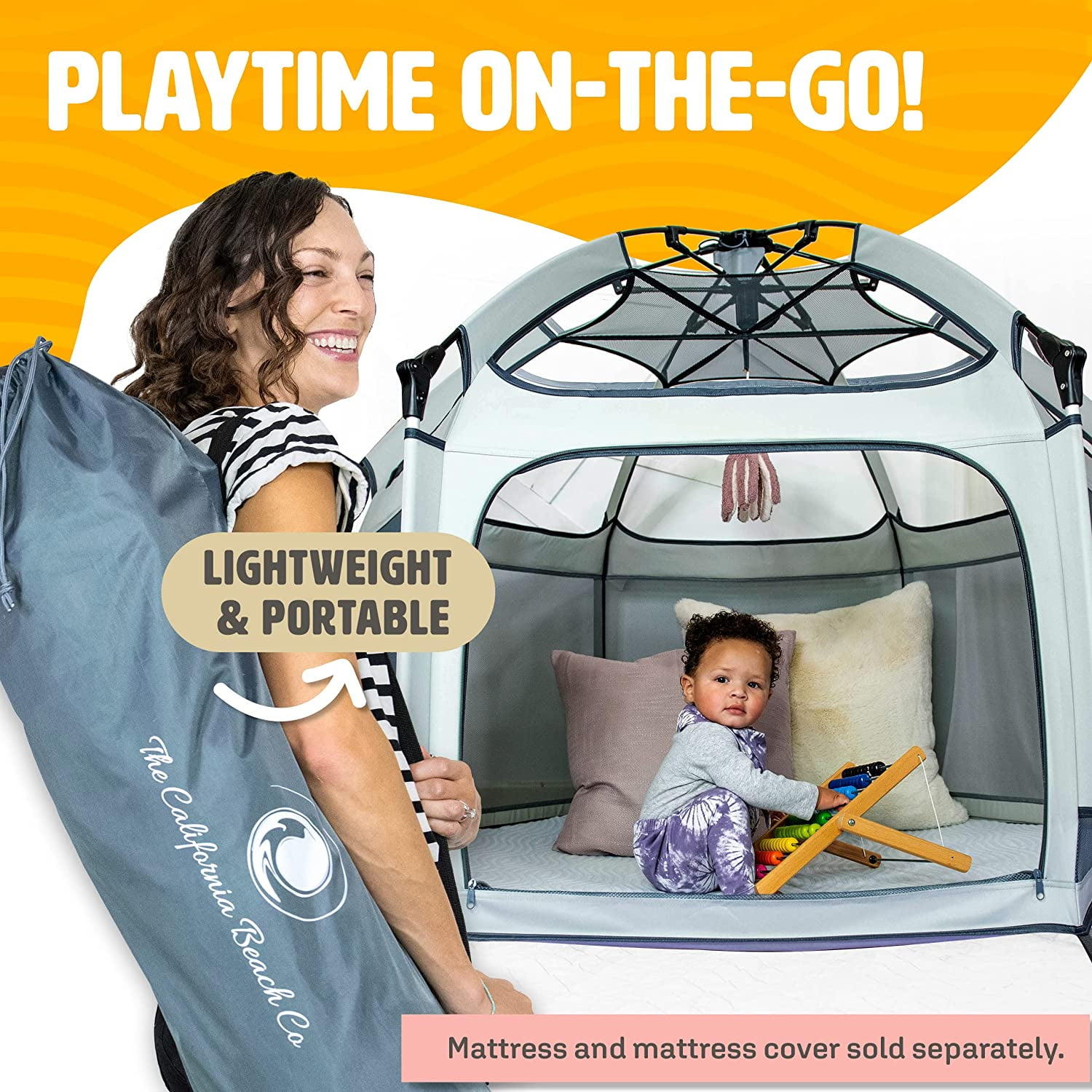 POP 'N GO Baby Playpen - Portable, Pack & Carry Play Yard for Baby