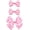 Pink White, variant on 3 count  Hair Bow Clips - 3.5"  Satin Cow Stria Bow Hair  Hair Barrettes Christmas Party Hair Accessories for  Teen Girls  ( White)