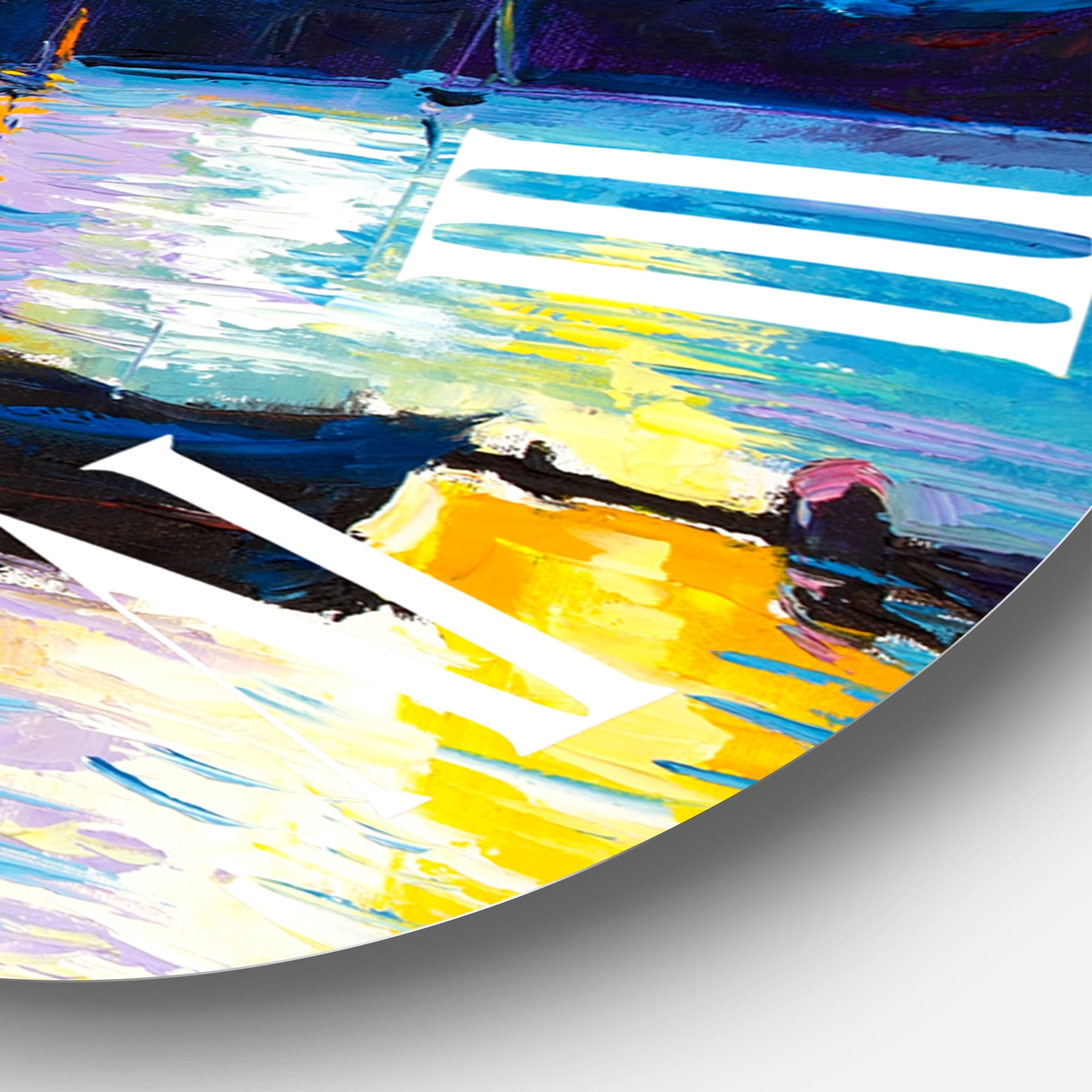 Designart 1 in Coastal Wall Clock