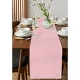 thumbnail image 4 of Ldtrchee Blush Pink Pure, Table Runner 90 Inches, Romantic Contemporary Minimalist Solid Bed Runner Dresser Scarves Tabletop for Indoor Outdoor Parties/Ceremony/Banquet, 13" x 90", 4 of 8