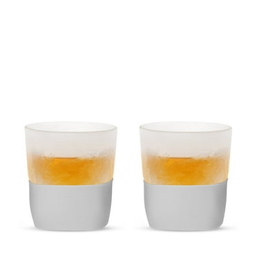 Host Freeze Cooling Cups for Whiskey, Bourbon, Liquor Gifts, Set of 2, Gray