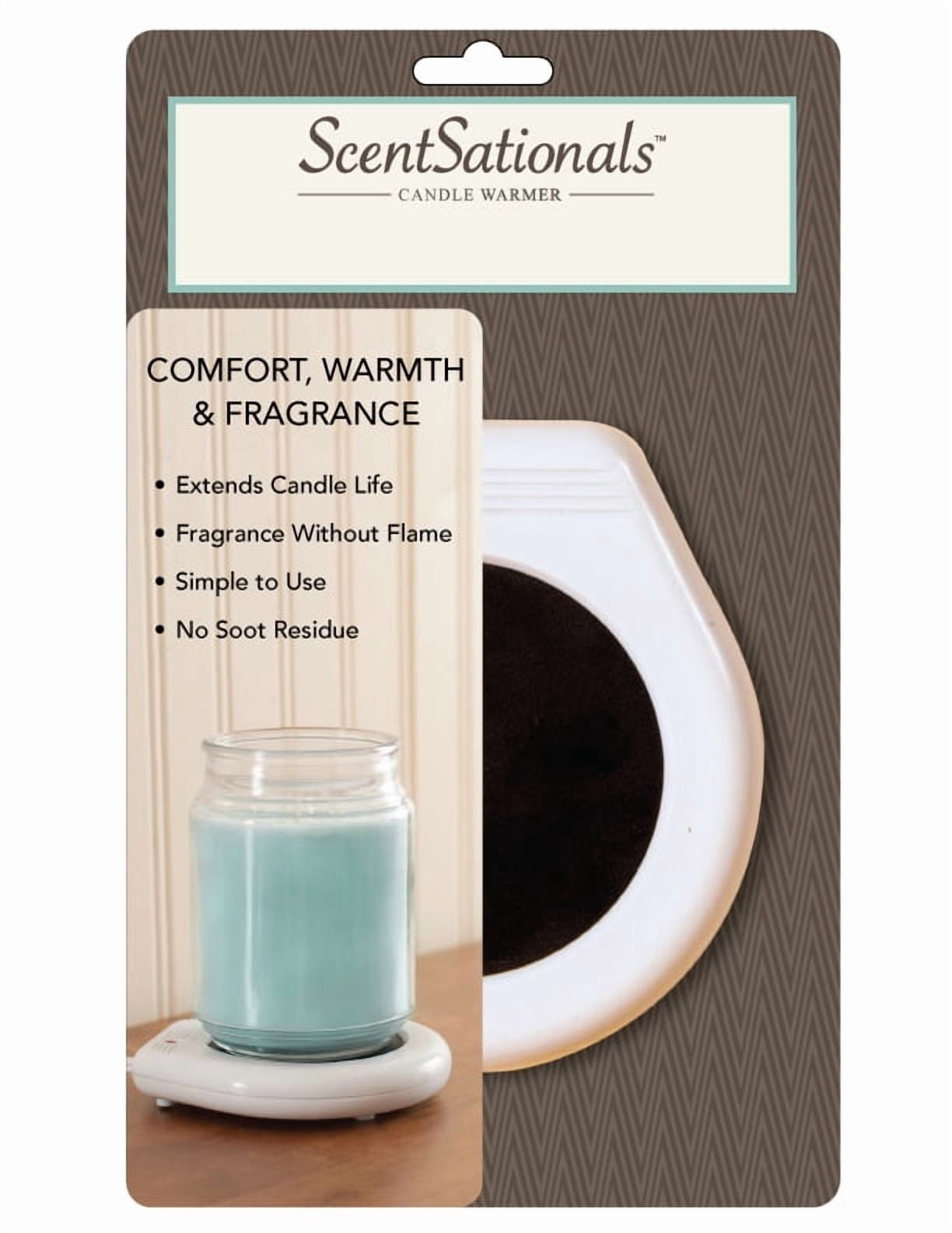 ScentSationals Electric Candle Warmer in White for Safe Indoor Use