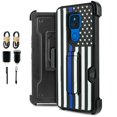 thumbnail image 1 of Value Pack ! for Motorola Moto G Play 2021 (NOT FIT 2020 Version) Magnetic Card Slot Belt Clip Phone Case 360° Cover Kickstand Holster Hybrid Shock Bumper with Tempered Glass, 1 of 4