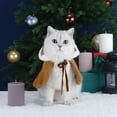 thumbnail image 5 of ﻿WBQ Cat Dog Christmas Outfit Pet Costume Cape, Santa Clothes Cloak with Xmas Hat, Soft and Cute Elk  Style Apparel for Puppy, 5 of 6