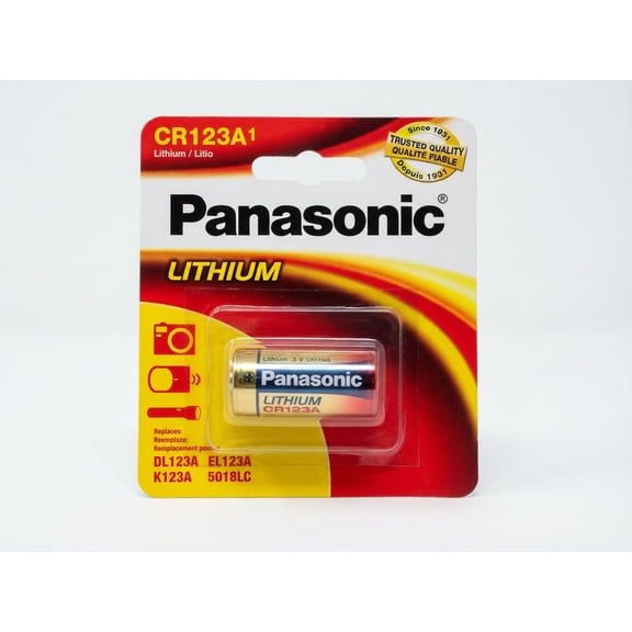 Panasonic CR-123A 3 Volt Lithium Batteries for Cameras Flashlights and Digital Flashes