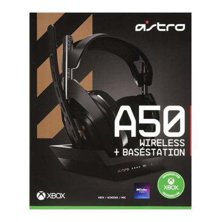 Astro Gaming - A50 Gen 4 Wireless Gaming Headset for Xbox One, Xbox Series X|S, and PC - Black