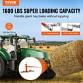 thumbnail image 2 of VEVOR 49" Hay Spear, Bale Spears 1600lbs Loading Capacity, Three-Point Hitch Tractor Attachment with 2pcs 17.5" Stabilizer Spears, Quick Attach Spike Forks, 2 of 9