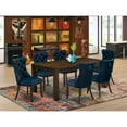 thumbnail image 2 of East West Furniture 7 Piece Dining Table Set Contains a Rectangle Rustic Wood Kitchen Table, 2 of 6