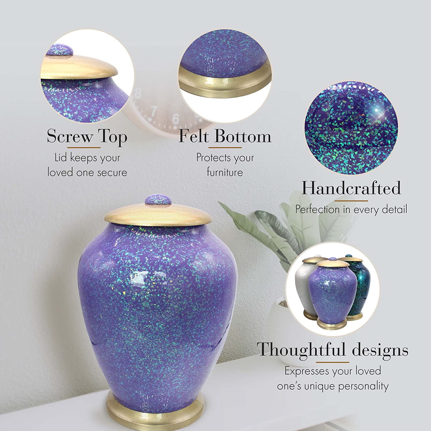 Cosmic Shimmering Light Sparkly Cremation Urns for Human Ashes Adult Urns for Cremation Ashes Urns for Adult Cremation Ashes Urns for Ashes Cremation Urns for Human Ashes Adult 200 Cubic Inches Large