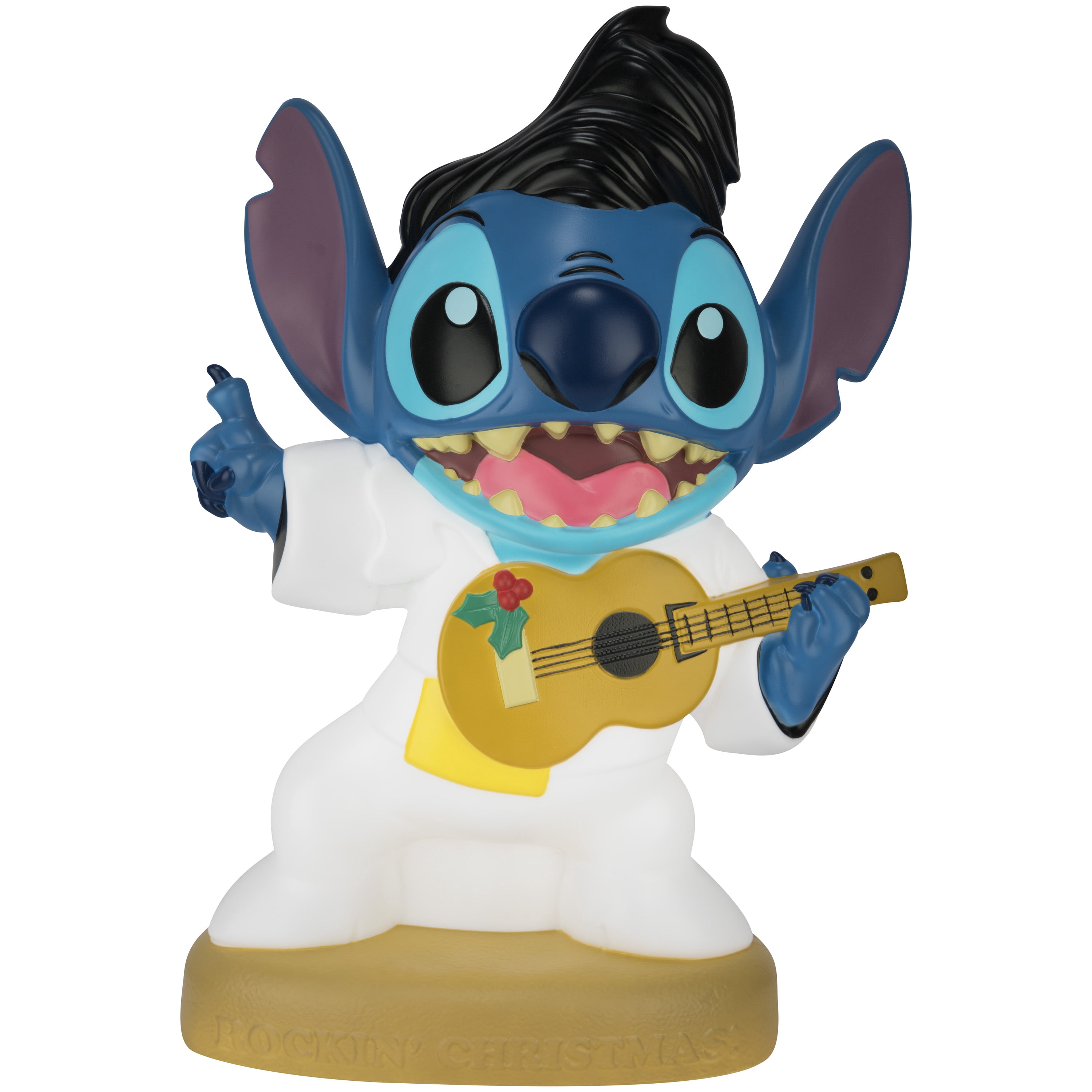 Christmas LED Blow Mold Decor Rockstar Stitch Lilo & Stitch 18.31 in x 9.06 in x 27.79 in 3.75 lb