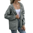 thumbnail image 5 of Lightweight Waterproof Raincoat for Women Packable Outdoor Hooded Rain Jacket, 5 of 5