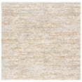 thumbnail image 2 of Safavieh Berber Torvald Abstract Polyester Shag Area Rug, Ivory/Light Gold, 8' x 8' Square, 2 of 11