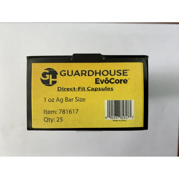Guardhouse Direct-Fit Coin Capsules - 1 oz Bar - 25 Pack