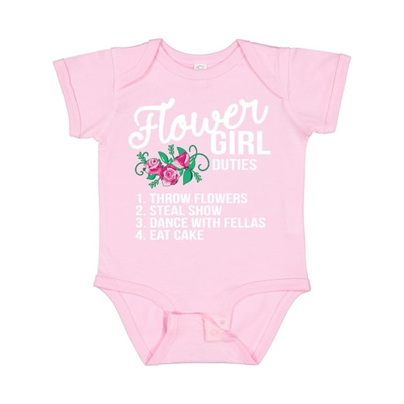 Inktastic Flower Girl Wedding Duties Girls Baby Bodysuit