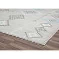 thumbnail image 4 of Soleil BR15K Native Turquoise Tribal Moroccan gray Area Rug, 8'9"x12', 4 of 9