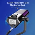 thumbnail image 4 of Microphone USB de Jeu pour PC, Condensateur USB RGB de Jeu avec Réduction de Bruit AI et Contrôle de gain pour Diffusion en Continu en Direct podcasting et Enregistrement Vocal, 4 of 7