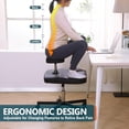 thumbnail image 2 of Meditation Chair Ergonomic Cross Legged Chair ADHD Chair with Wheels,Kneeling Chair for Office and Home,ADHD Chairs for Adults(White), 2 of 6