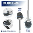 thumbnail image 2 of True Fresh 2 in 1 Toilet Brush and Plunger Set Stainless Steel - Toilet Plunger and Toilet Brush and Caddy Holder, 2 of 8